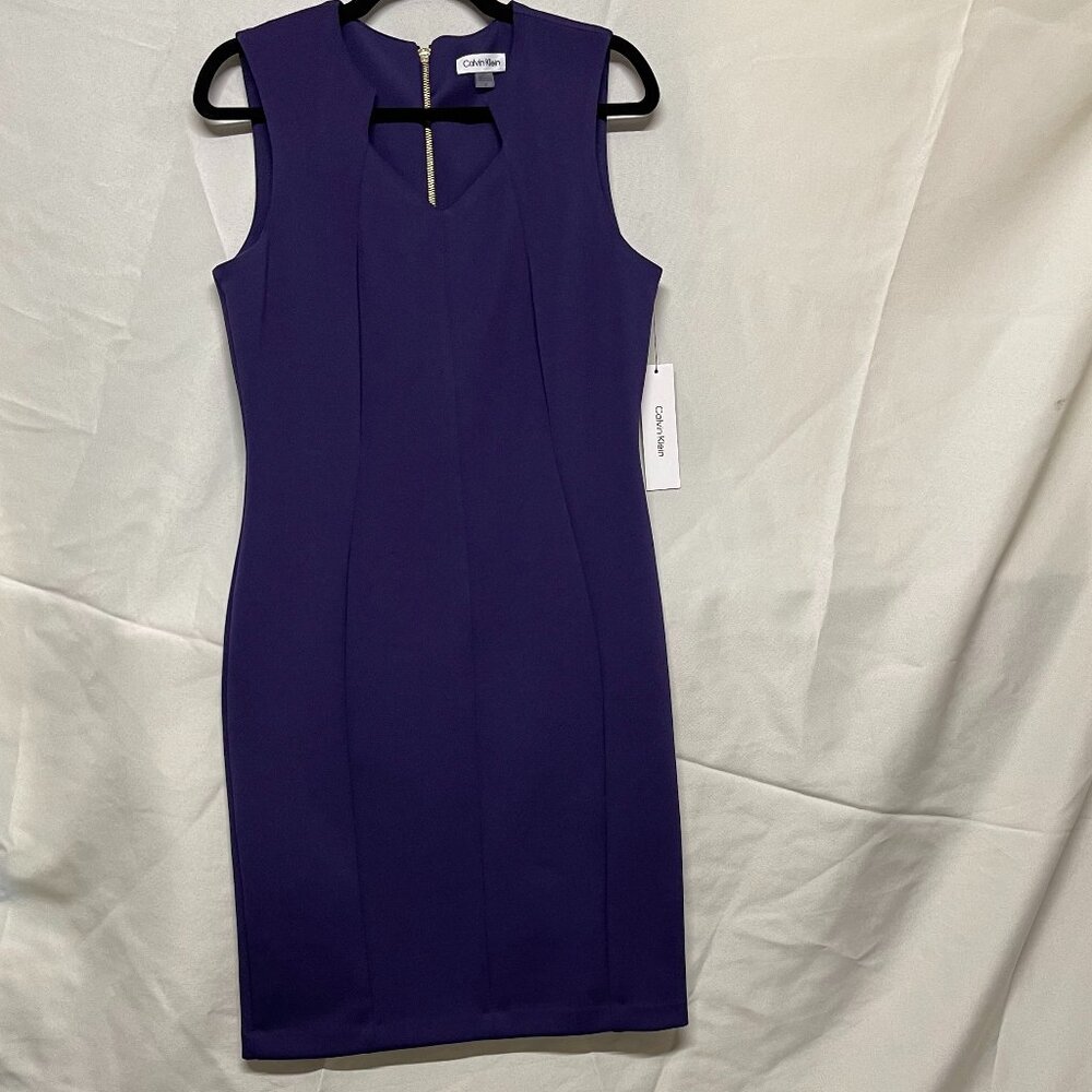 Calvin Klein Business Dress, Sleeveless, knee length. New with Tags, size 12.